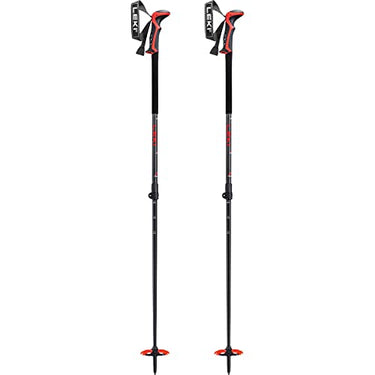 LEKI Haute Route 2 Skistöcke, Dark Anthracite-Dark red-Black, 110-150cm im Sale